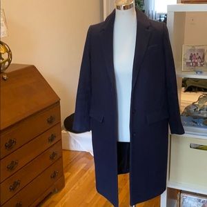 Classic Petite Navy Blue Wool Coat 🧥